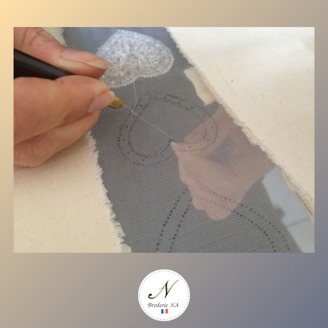 Broderie coeur Collection Heritage